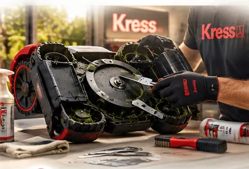 Entretien d'un robot tondeuse Kress